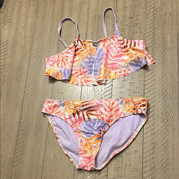 wonder nation Other - Wonder Nation Colorful Leaf Print Kids Bikini